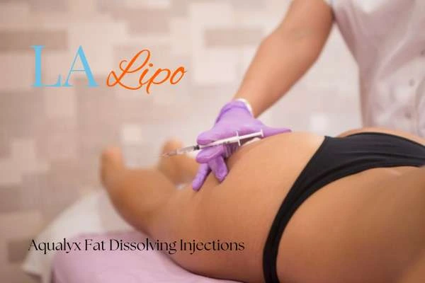 Woman having fat dissolving injections Bricket Wood on thighs