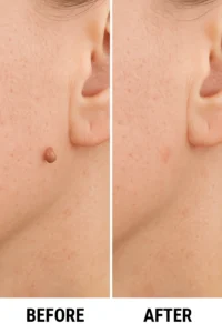 Skin tags removal Bricket Wood before and after