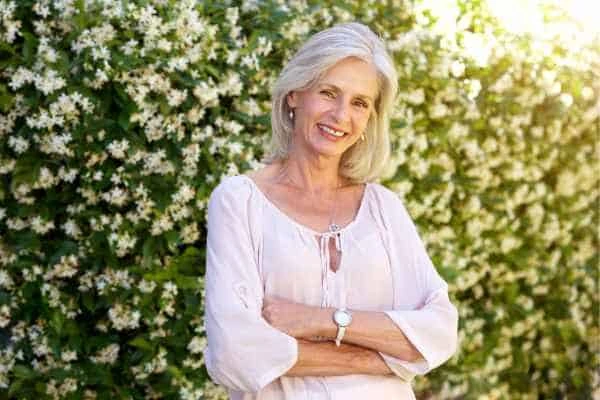 Older woman happy with urinary incontinence treatment Bricket Wood